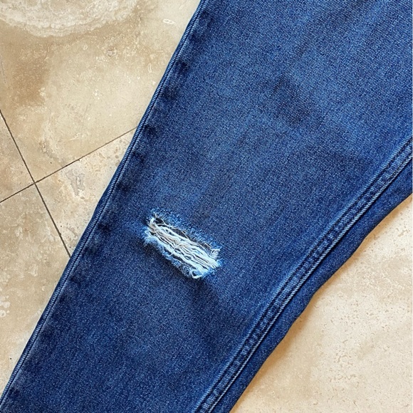 SANDRO Hortense Distressed Happening Jeans In Blue (J1) - Picture 8 of 10